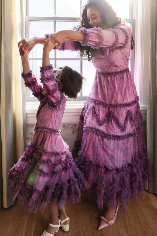 Catherine Dress in Climbing Vine Bloom 5X Catherine Dress in Climbing Vine Bloom 5X