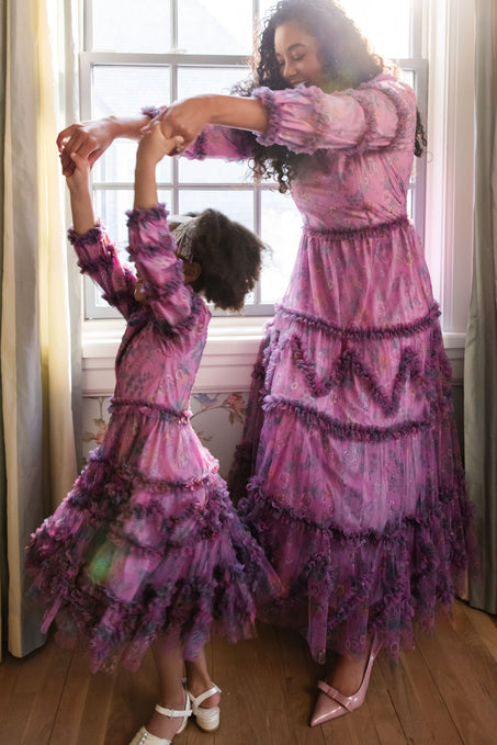 Catherine Dress in Climbing Vine Bloom