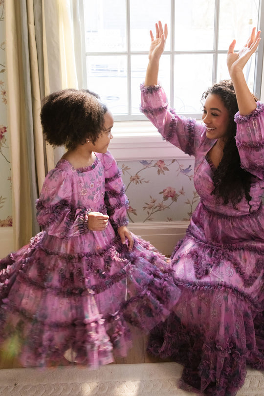 Mini Catherine Dress in Climbing Vine Bloom