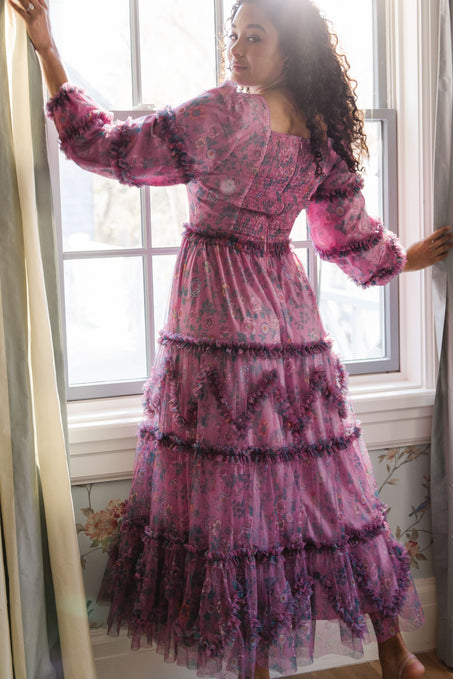 Catherine Dress in Climbing Vine Bloom