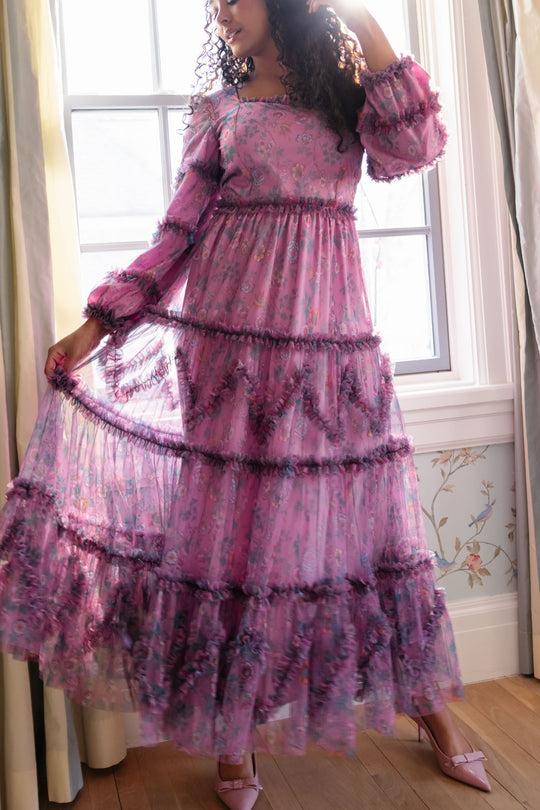 Catherine Dress in Climbing Vine Bloom