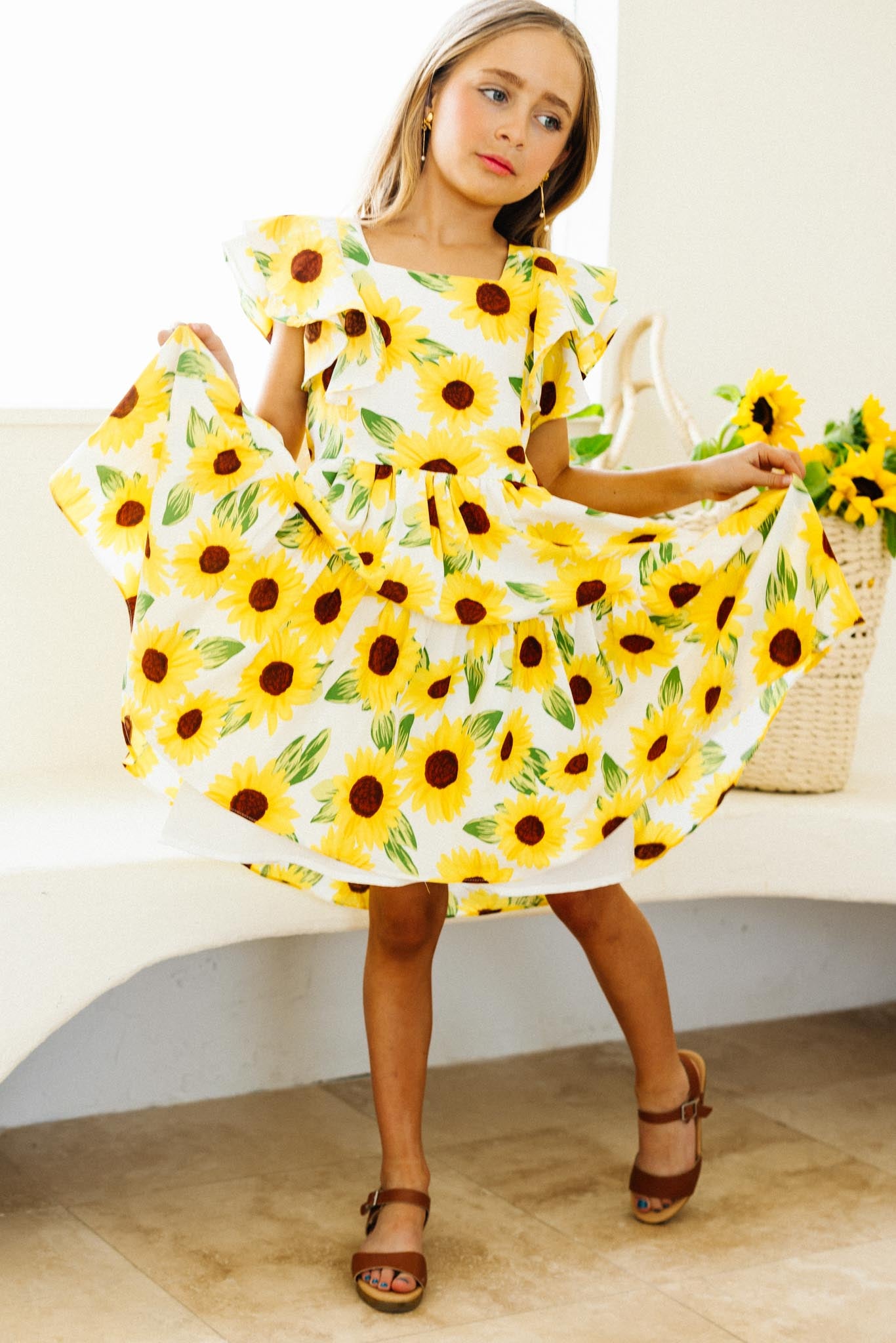 Mini Trixie Dress in Sunflower FINAL SALE Ivy City Co