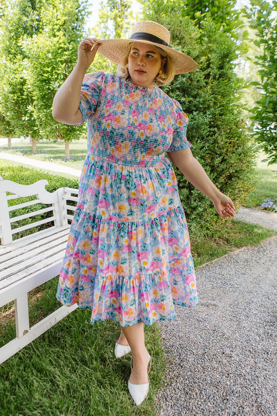 Delia Dress in Blue