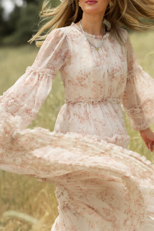 en creme pink dress En Crme Puff Sleeve Tropical Print Mini Dress Grateful Threads Boutique