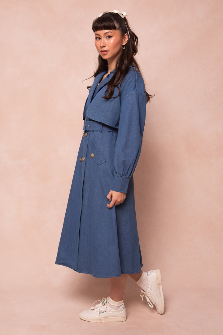 West End Trench in Denim