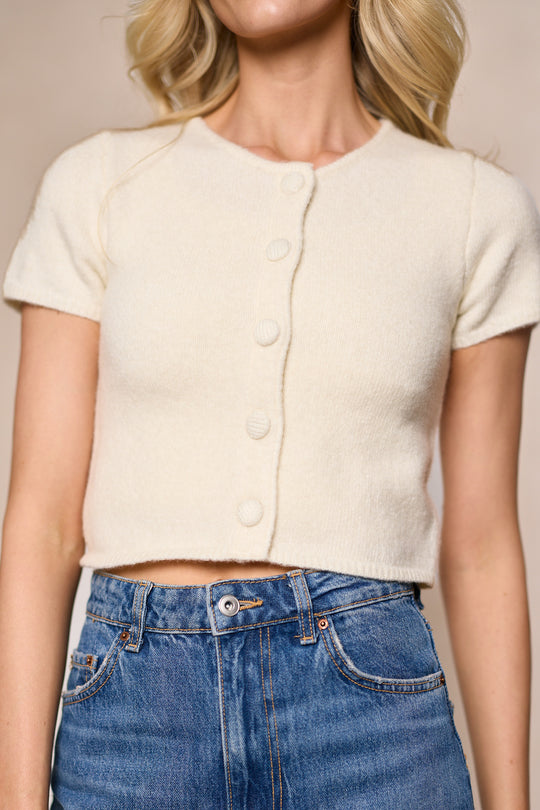 Elowen Cardigan in Ivory