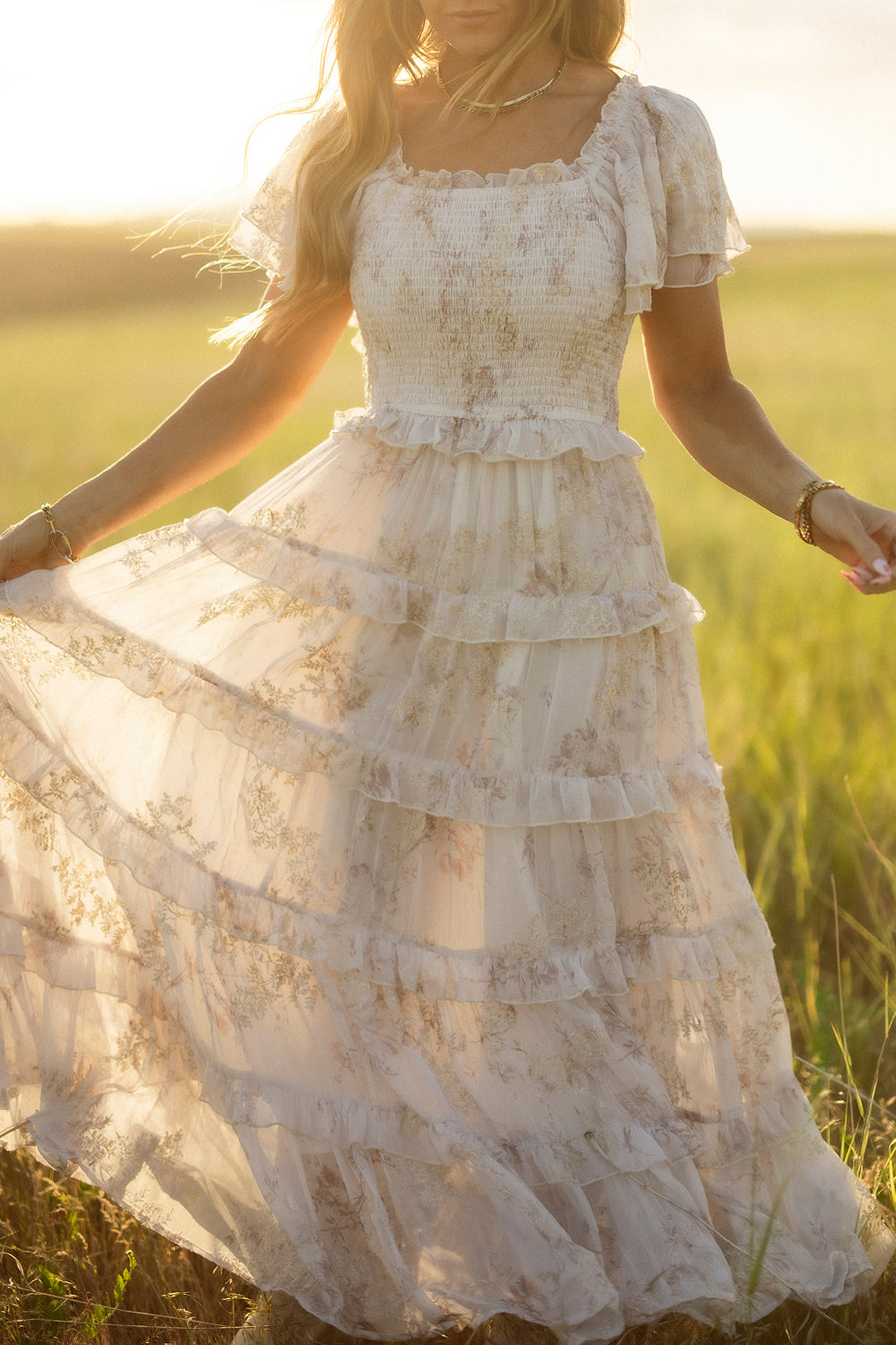 wildflower dress Women's Organic Cotton Wrap and a flowing tulle skirt Wildflower Purple Bohemia Dress
