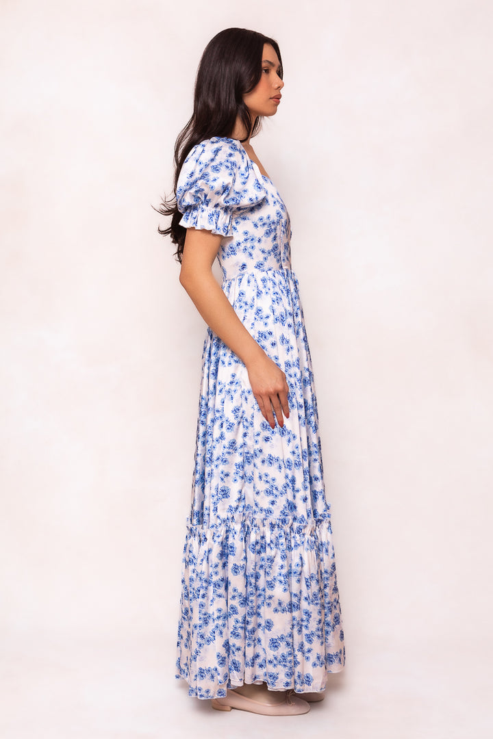 Wonderland Dress in Blue Floral