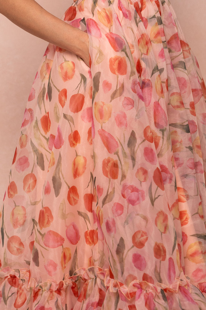 Wonderland Dress in Tulips