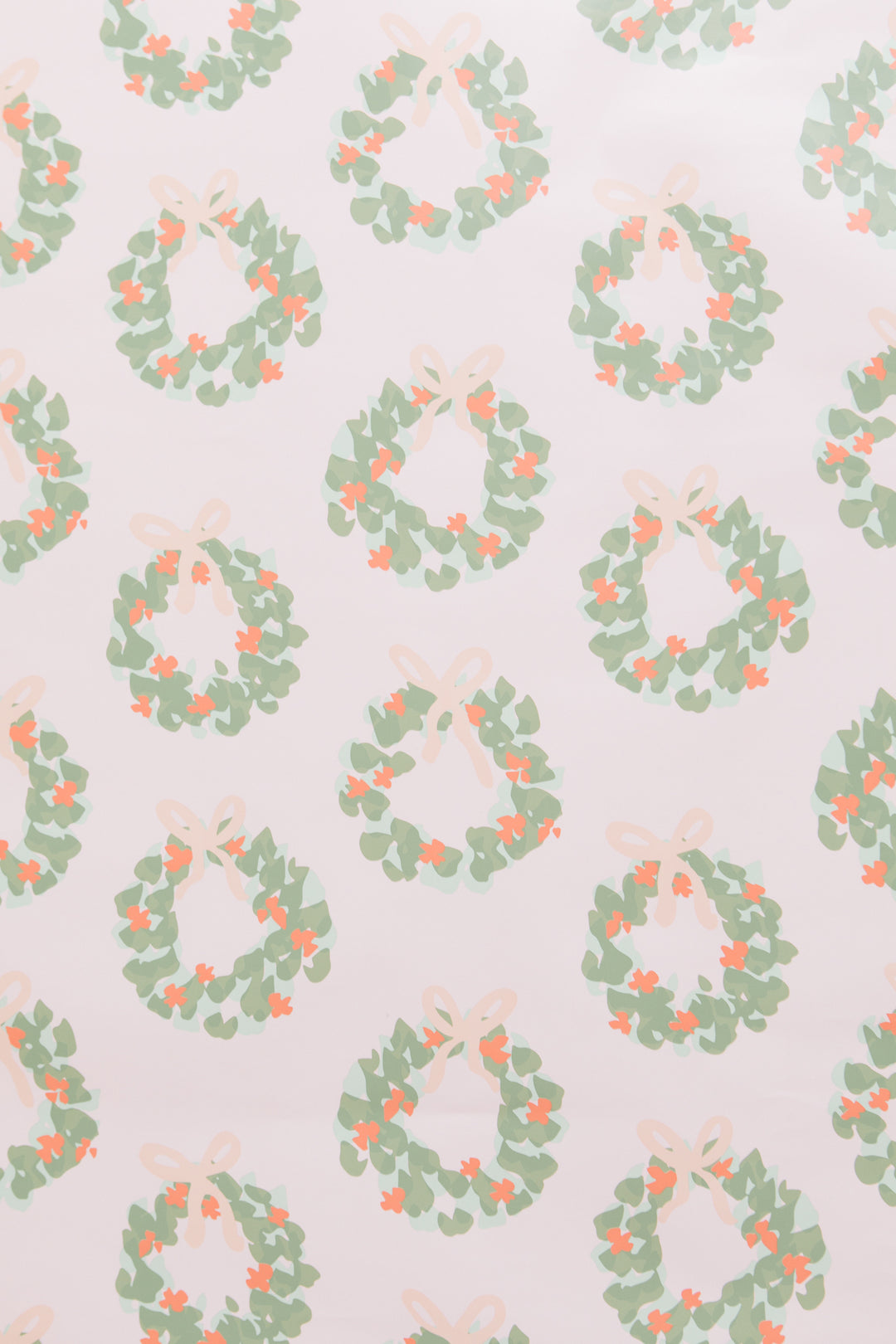 Wrapping Paper in Bianca Wreath Print