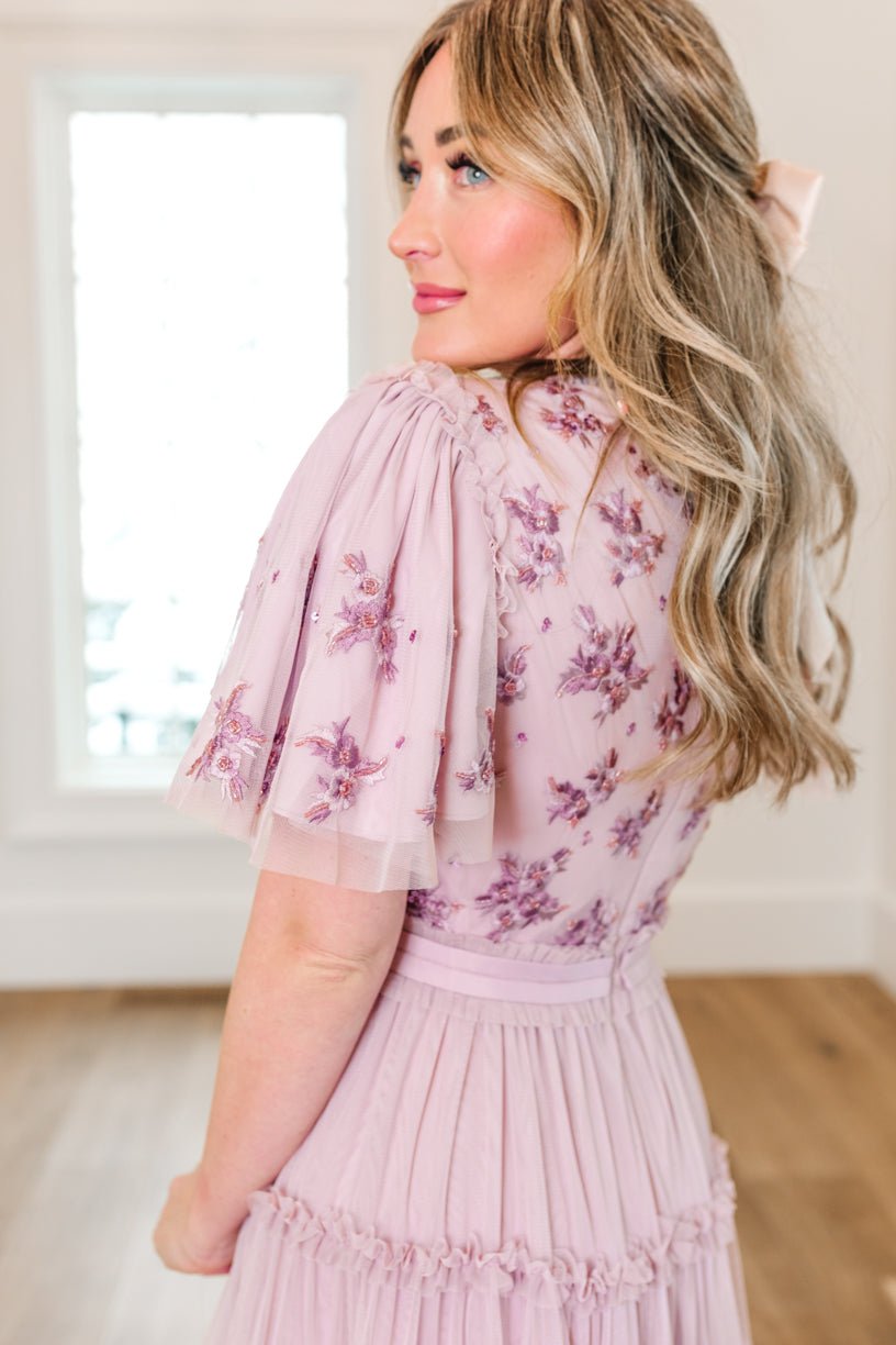 Anastasia Dress in Mauve