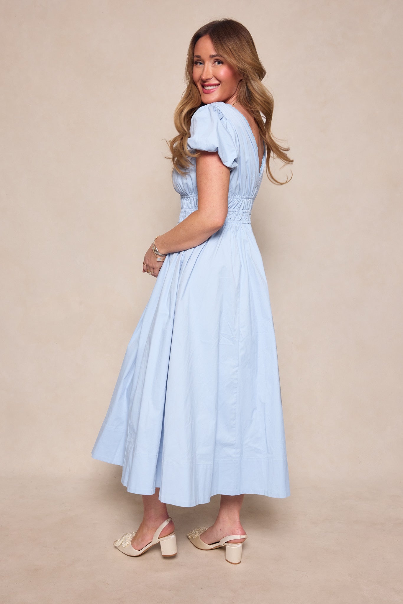 Zella Dress in Sky Blue – Ivy City Co