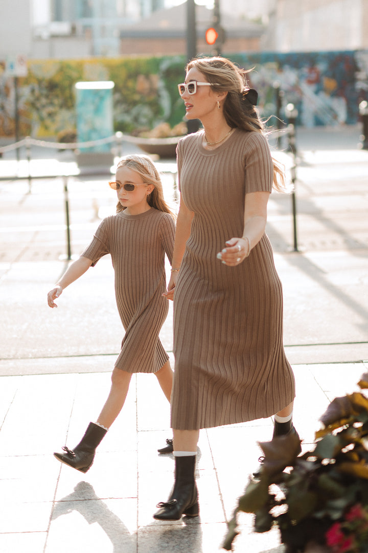 Mini Alexa Dress in Taupe