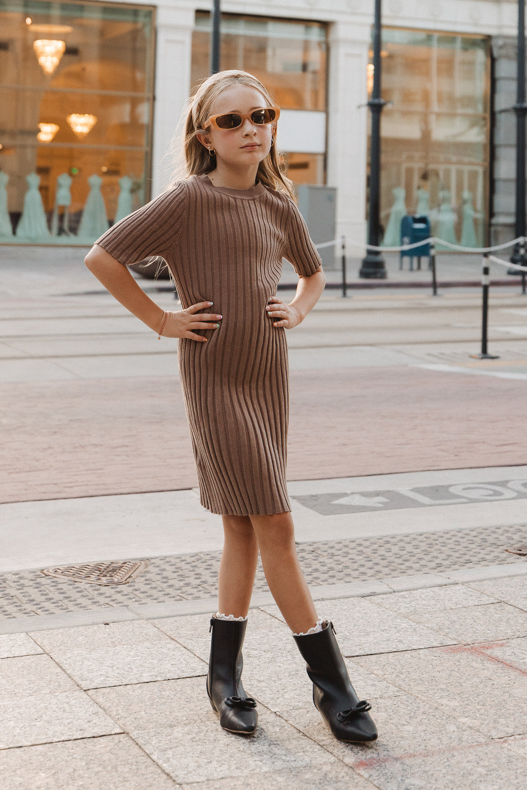 Mini Alexa Dress in Taupe