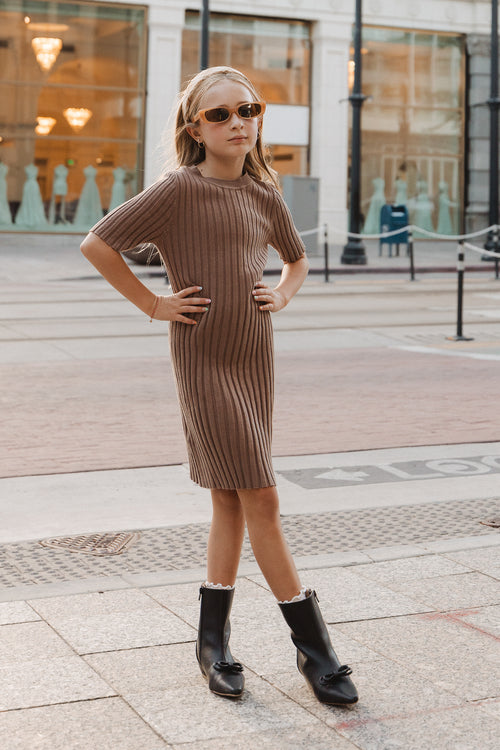 Mini Alexa Dress in Taupe