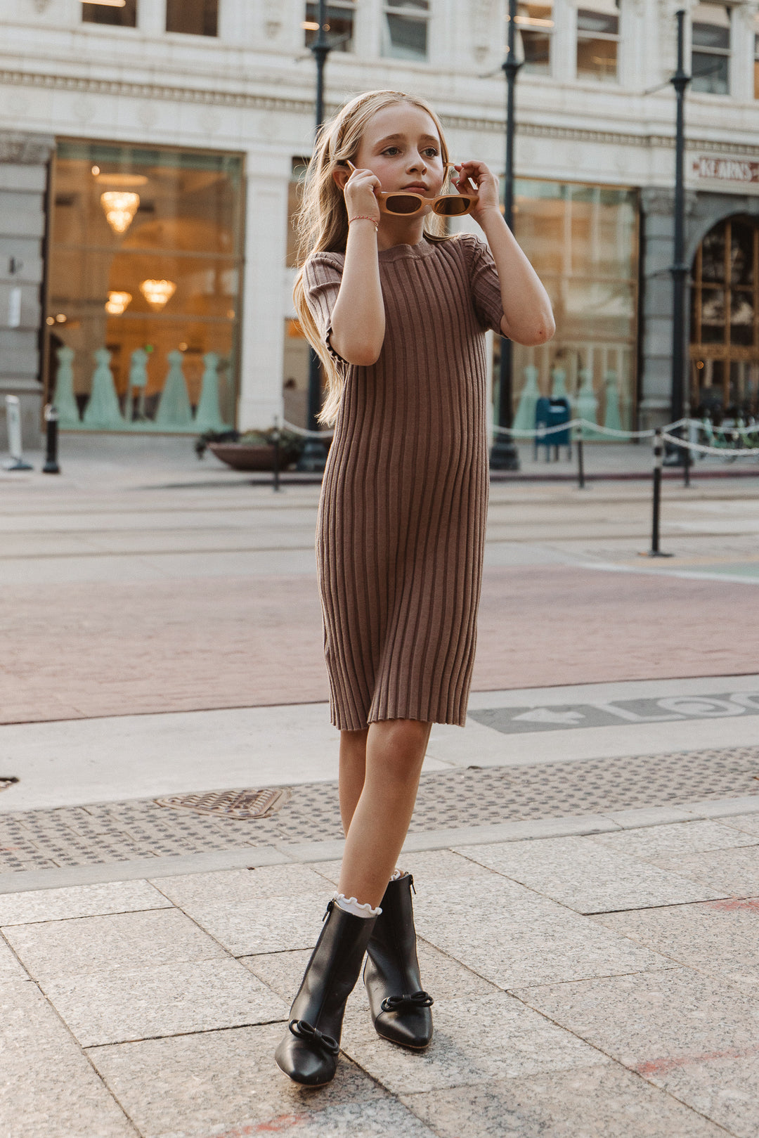 Mini Alexa Dress in Taupe