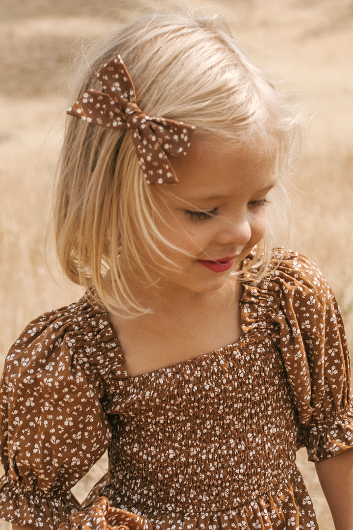 Hair Clip in Amber Floral