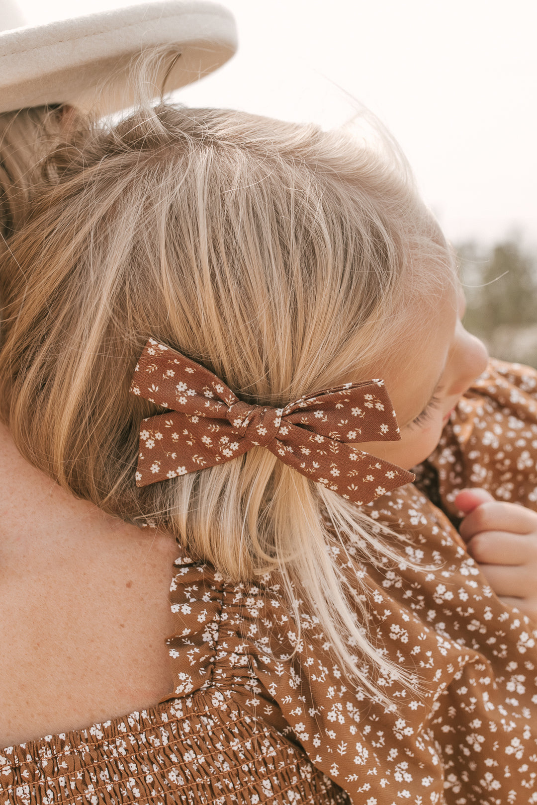 Hair Clip in Amber Floral