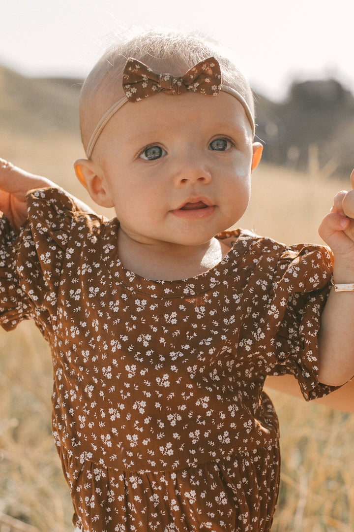 Baby Headband in Amber Floral