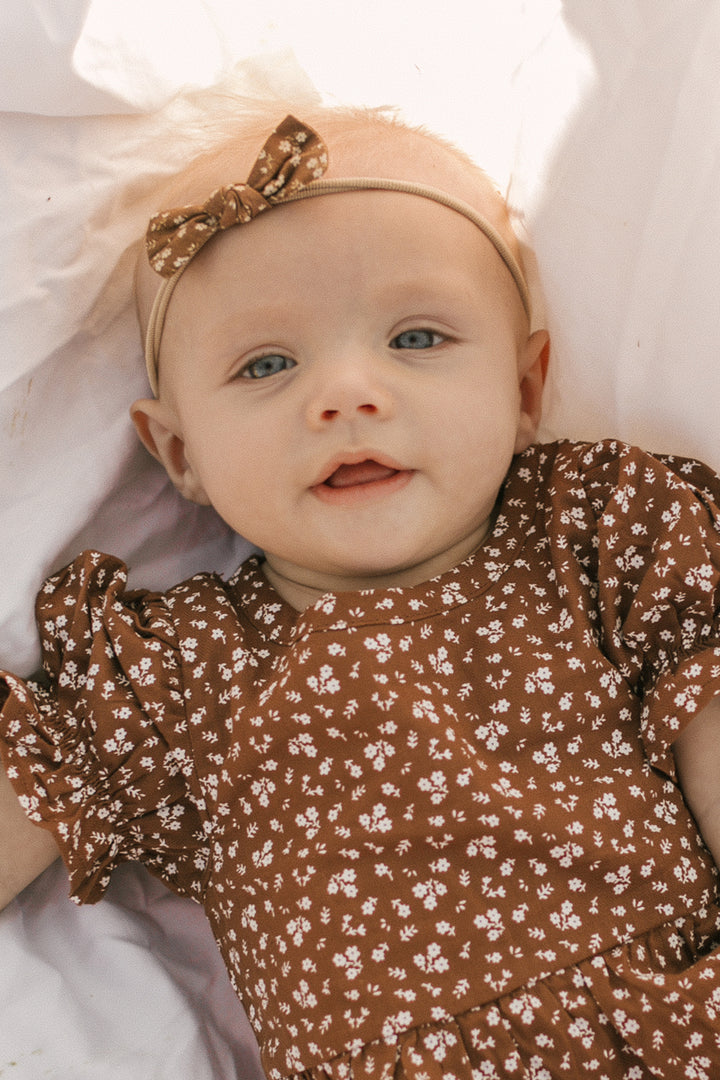 Baby Headband in Amber Floral