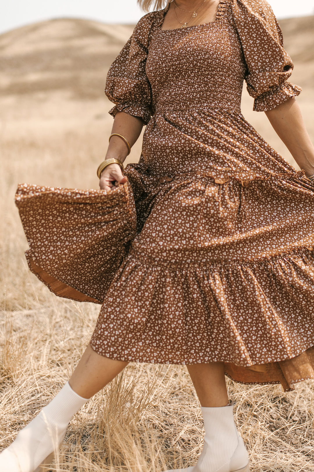 Madeline Dress in Amber Floral