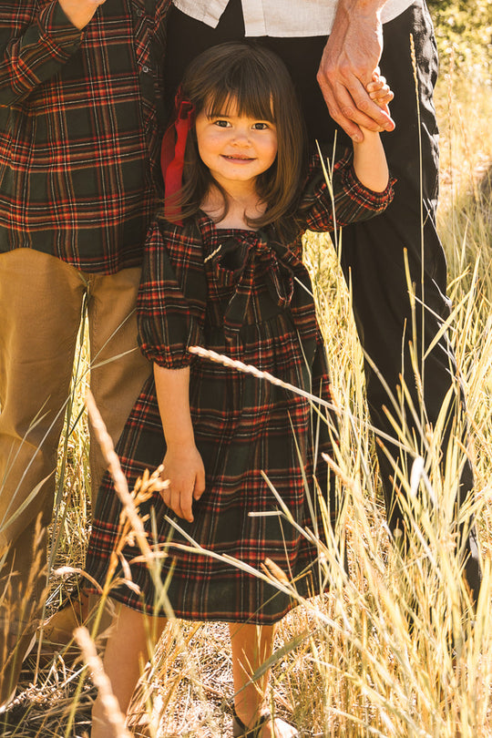 Mini Margo Dress in Green Plaid