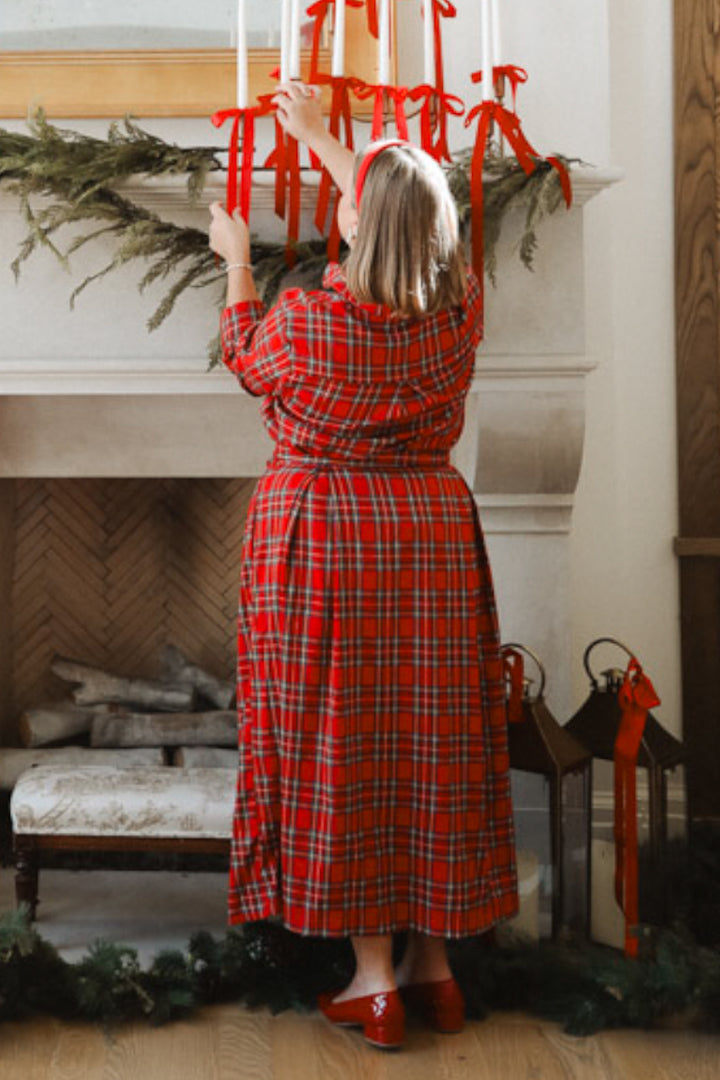 Angela Skirt in Holiday Plaid