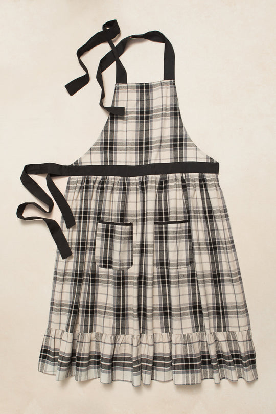 Ivy Apron in Laura Plaid Cotton