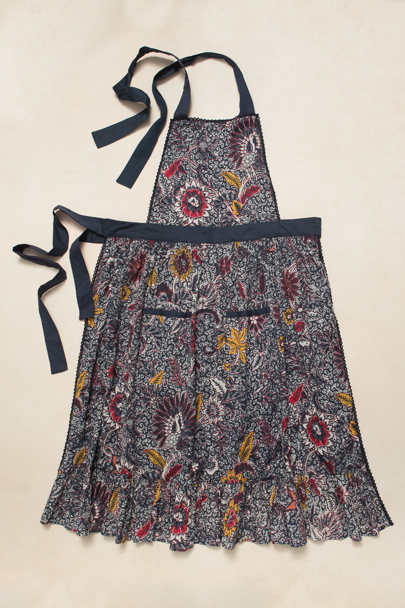 Floral/Navy, Waist-length, Apron, Pot Holder deals