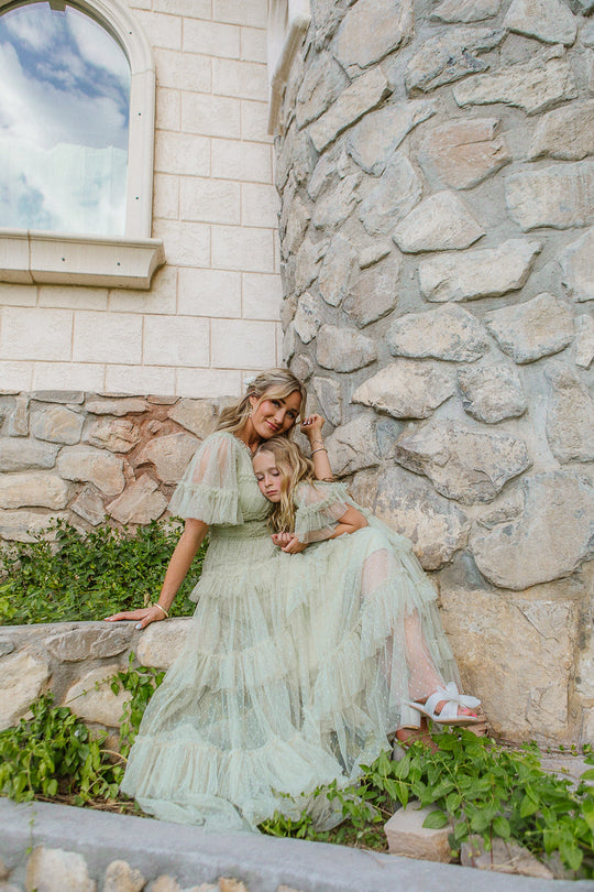 Whimsical Dress in Sage