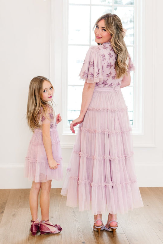 Anastasia Dress in Mauve