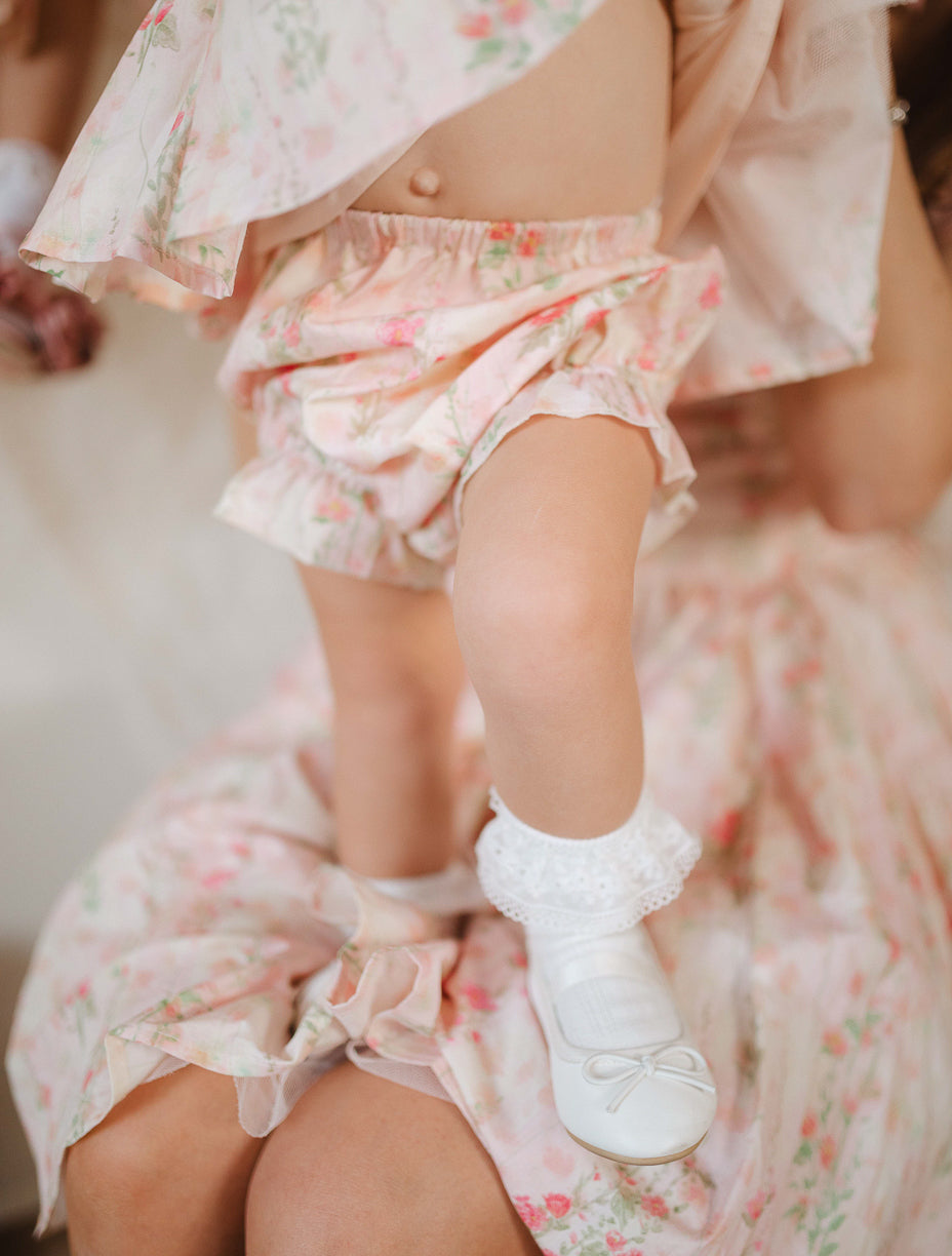 Baby Cupcake Dress Set in Pink Floral