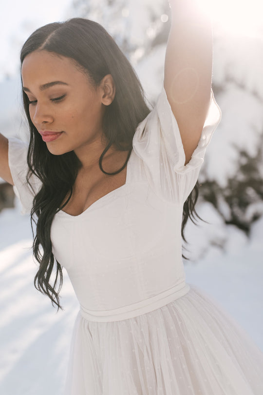 Ballerina Dress in White 30W Ballerina Dress in White 30W