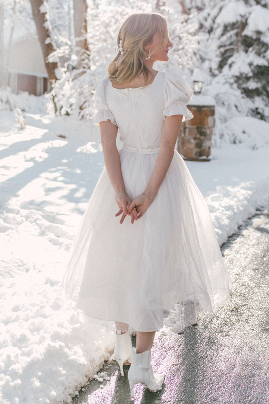 The art of the white dress. The art of the white dress.