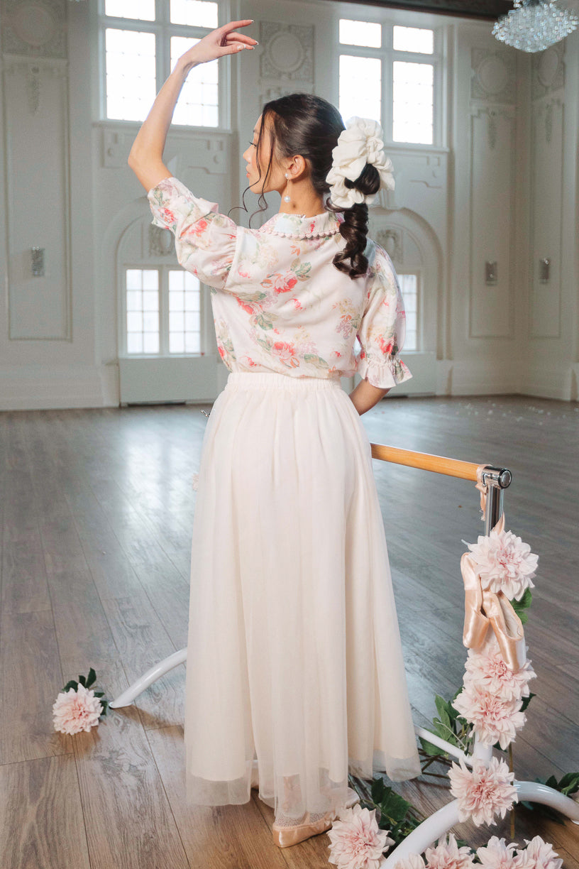 Brigitte Skirt in Cream Tulle – Ivy City Co