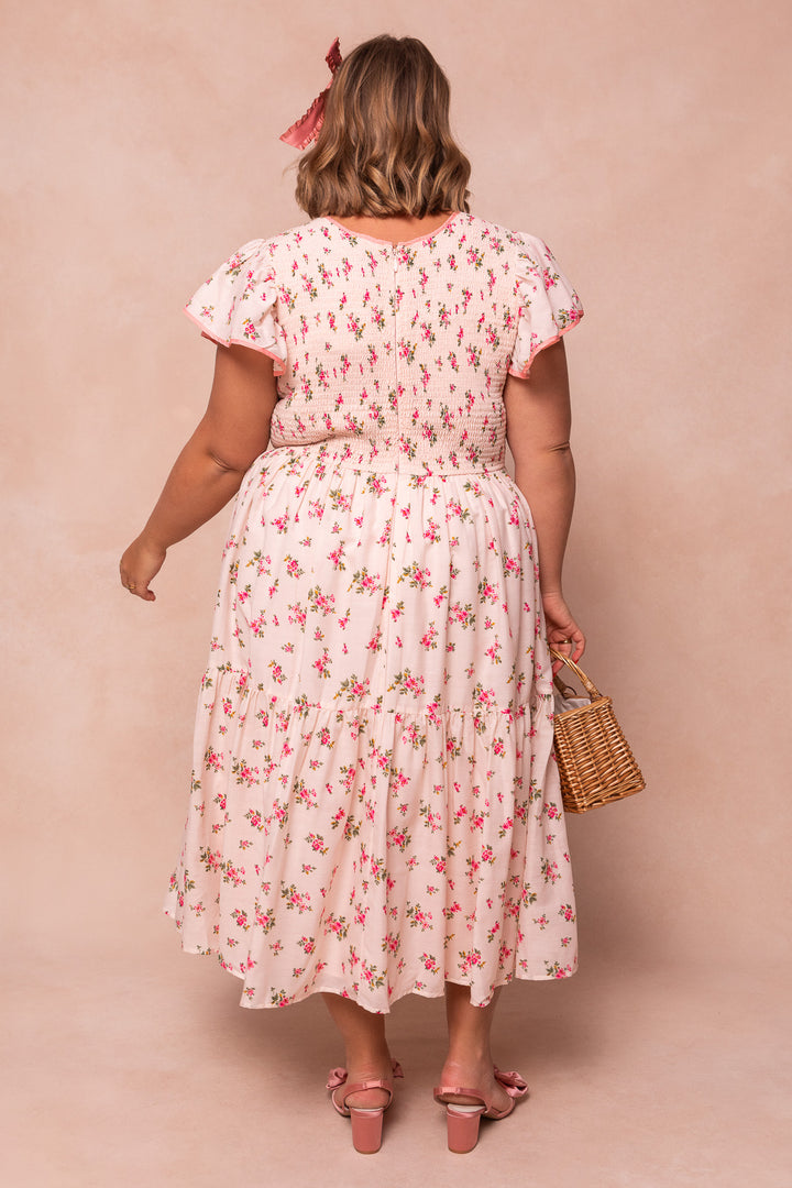 Nola Dress in Pink Floral