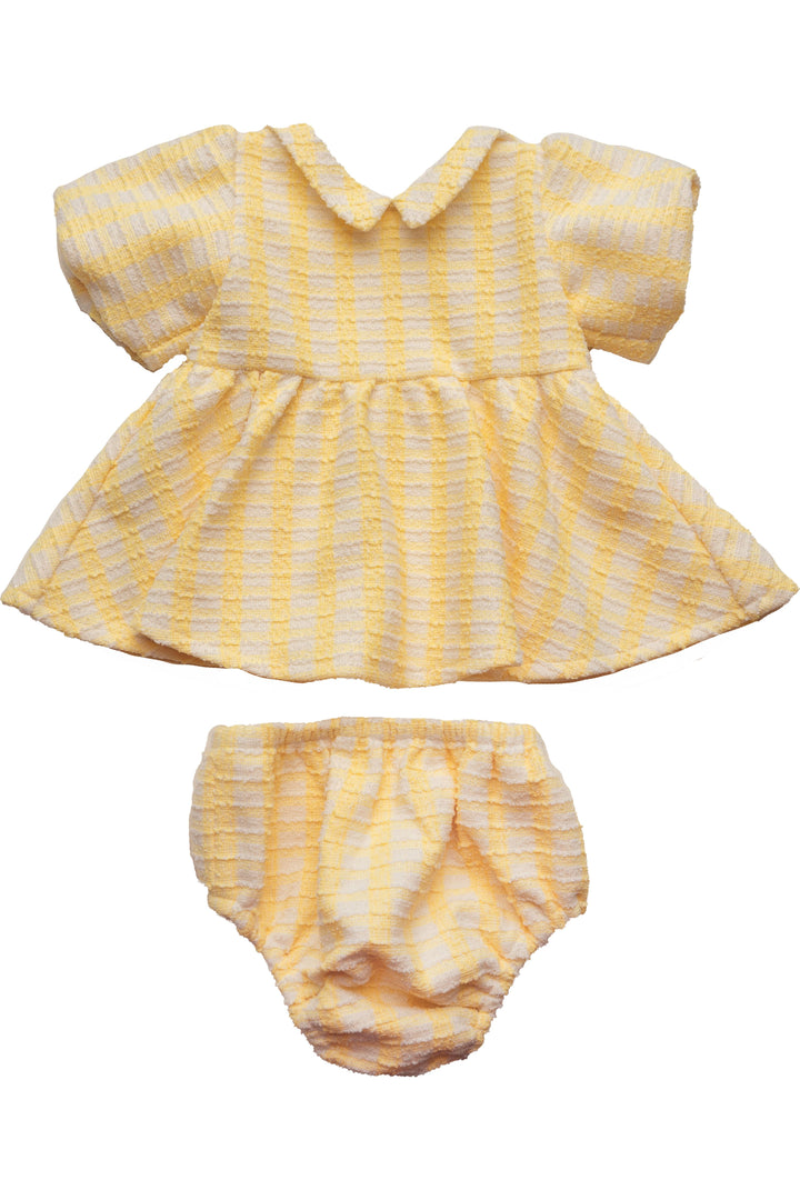 Baby Celine Dress Set in Yellow