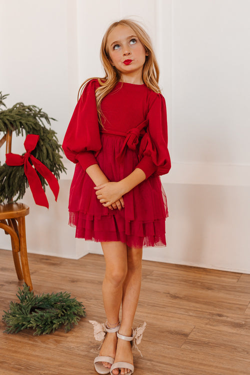 Mini Short Cosette Dress in Red - FINAL SALE