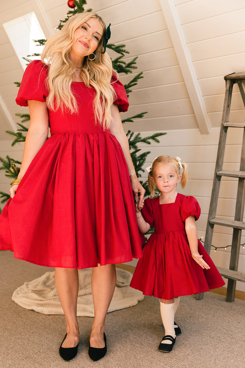 Mini Cupcake Dress in Red