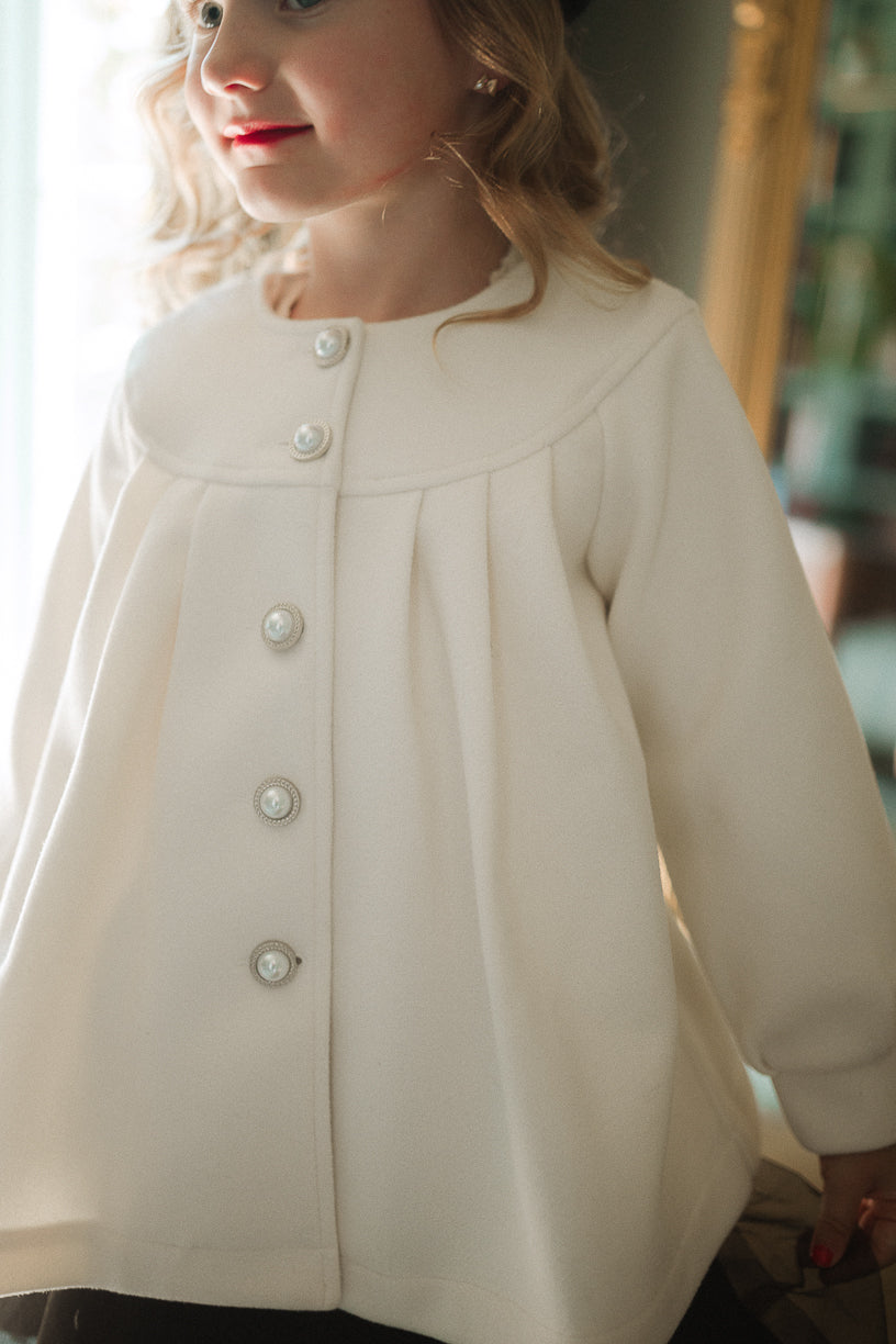 Mini Della Coat in Cream