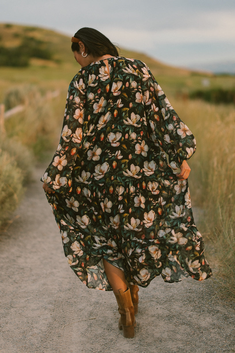 Imogen Dress in Moody Magnolia