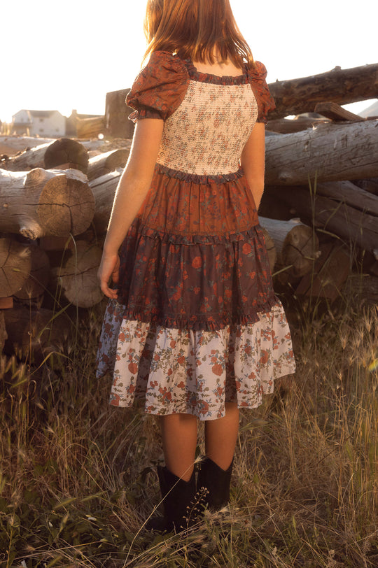 Mini Emily Dress in Fall Floral