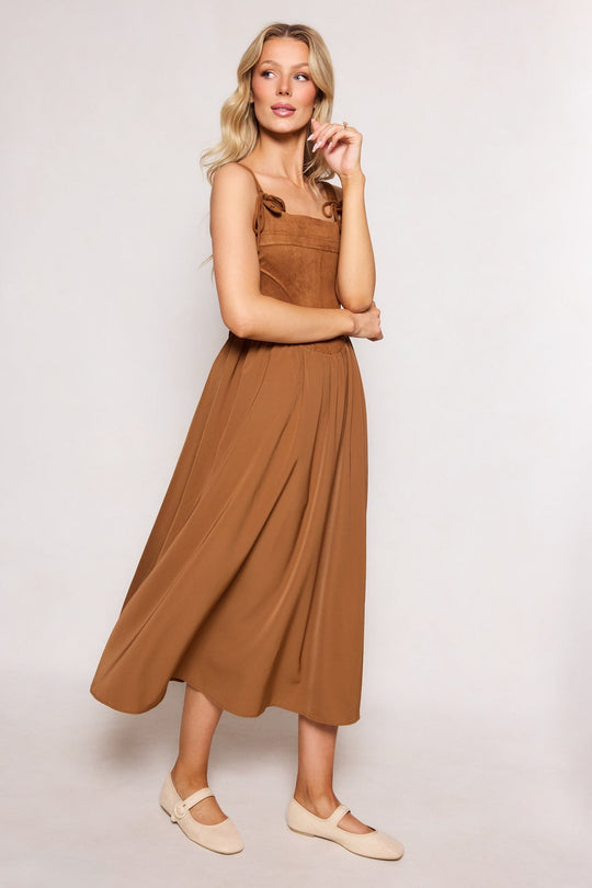 tan and brown dress Roma in – Ivy City Co Chic Pink Spaghetti-Strap Sleeveless New-AT Color:Autumn Dusk 5 ( 80 cm)