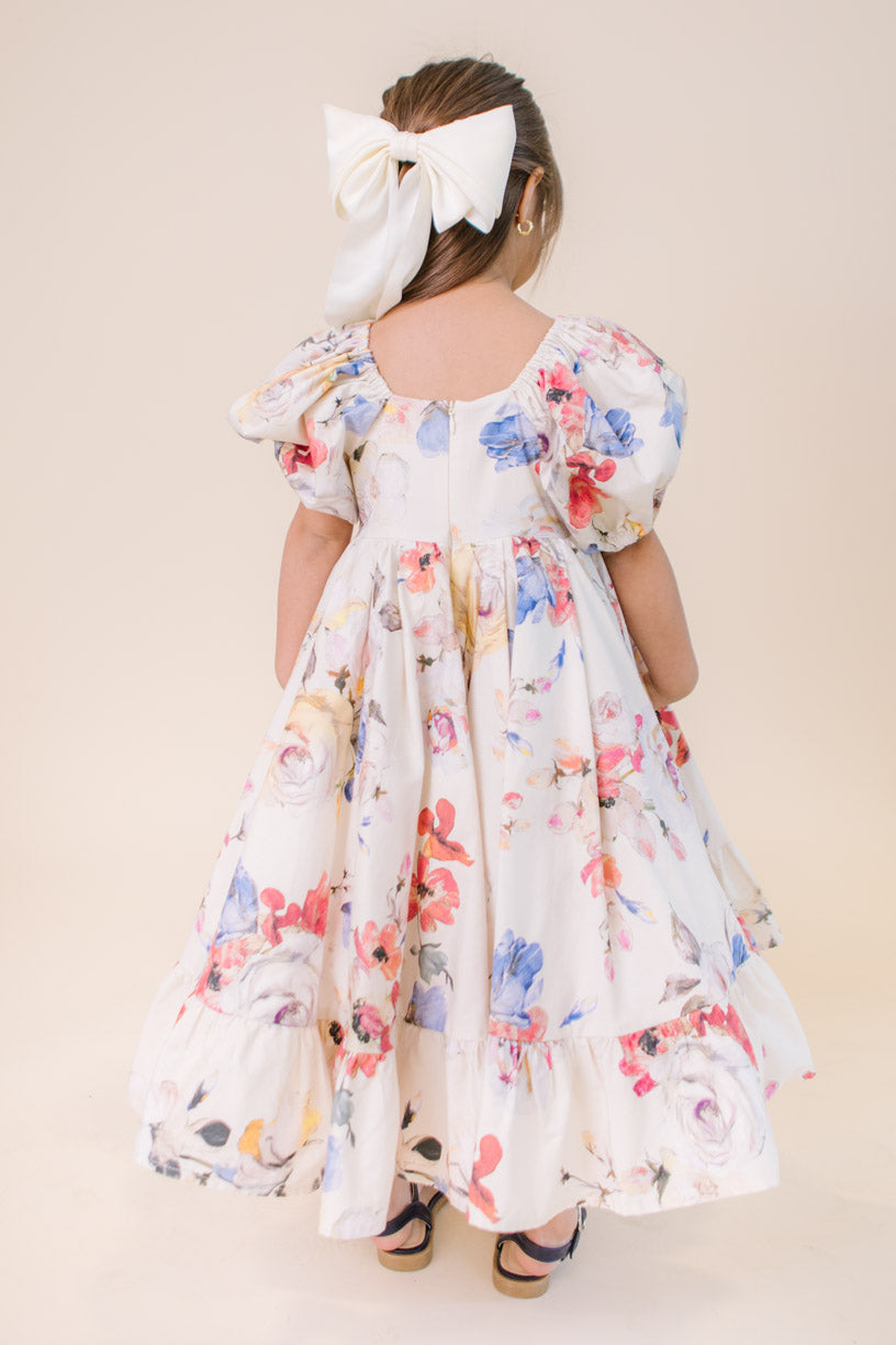 Mini Coco Dress in Cream Floral - FINAL SALE