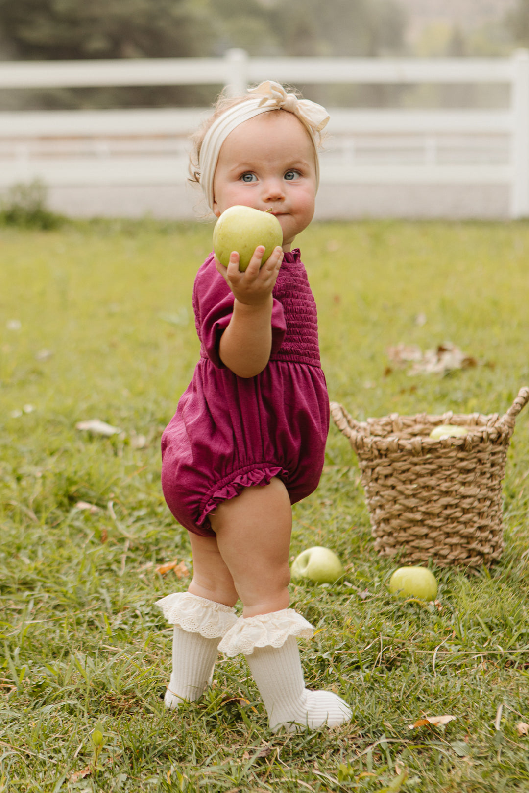 Baby Lani Romper in Berry