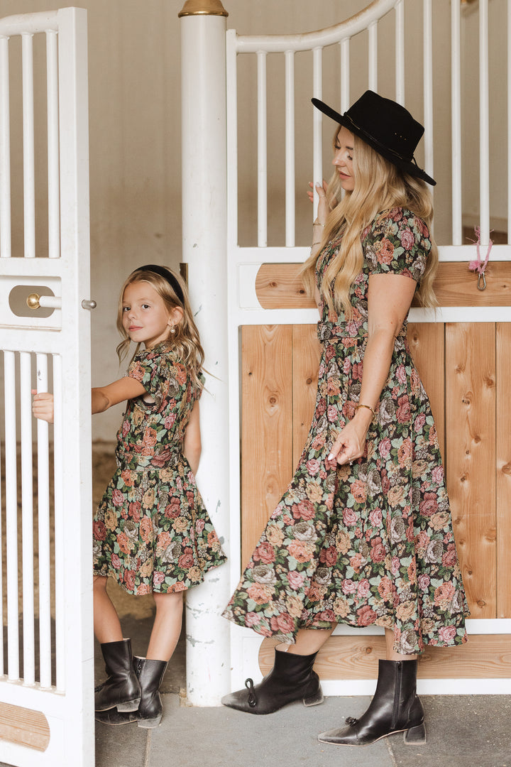 Mini Remi Dress in Moody Floral