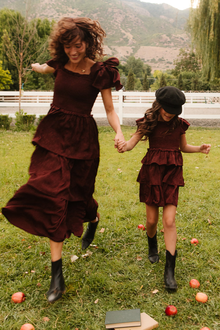 Alana Dress in Mahogany