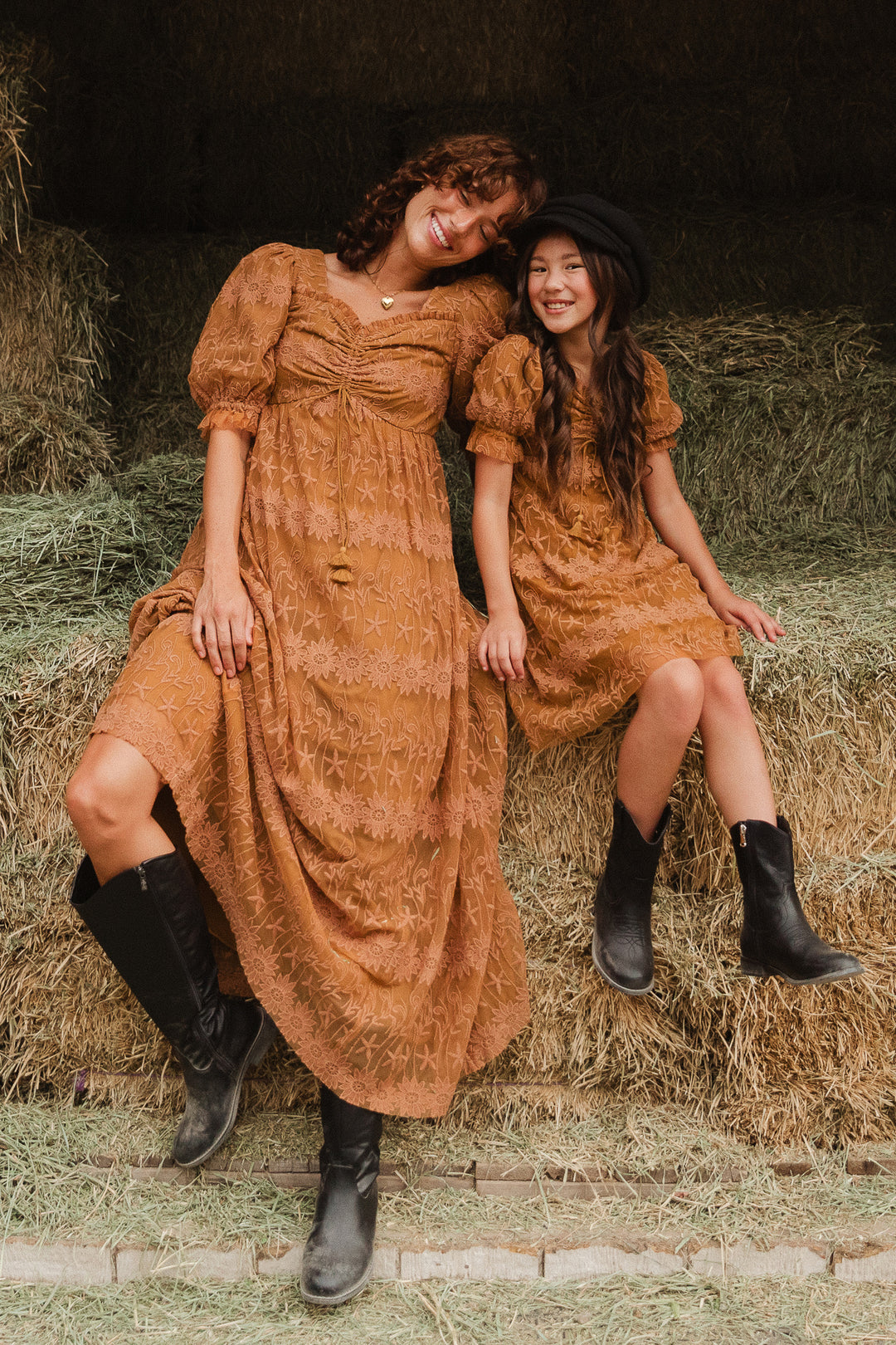 Honey Dress in Brown Lace