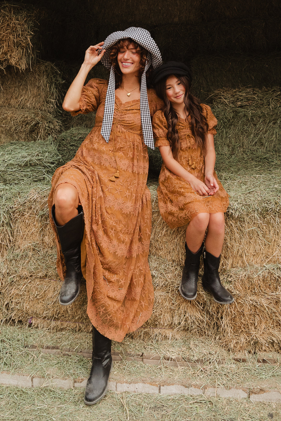 Honey Dress in Brown Lace