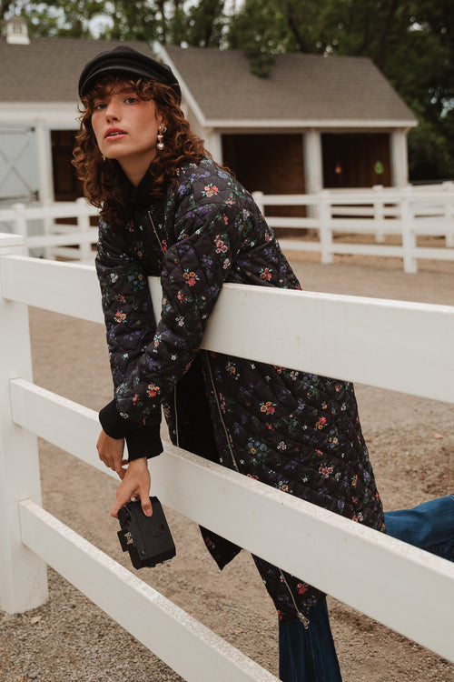 Harlowe Quilted Jacket in Floral